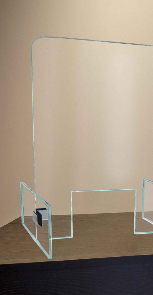 MOBILER HYGIENESCHUTZ AUS GLAS 650